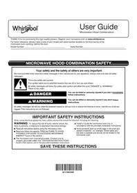 Notice WHIRLPOOL WML55011HW Four micro-onde
