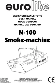 Notice Eurolite N110 Machine à effet