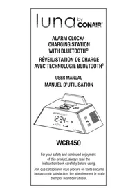 Notice Conair LUNA WCR450 Radio-réveil