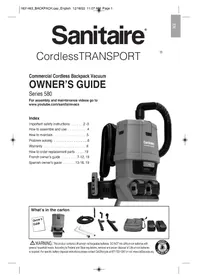 Notice Sanitaire SYSTEM PRO SL3681A Aspirateur