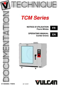 Notice Vulcan TCM102E240 Oven
