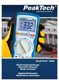 Notice PeakTech 3320 Multimeter