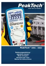 Notice PeakTech P3360 Multímetro