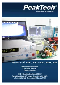 Notice PeakTech 1585 Multimeter