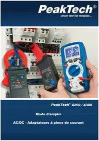 Notice PeakTech 4250 Multimètre