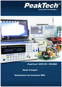 Notice PeakTech 4060 MV Multimètre