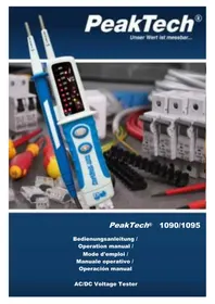 Notice PeakTech 1090 Multimètre