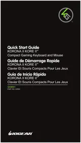 Notice IOGEAR KORONA KORE II GKM601 Clavier