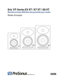Notice PRESONUS ERIS E7 XT Moniteur