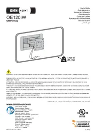 Notice OmniMount OE120IW Meuble TV