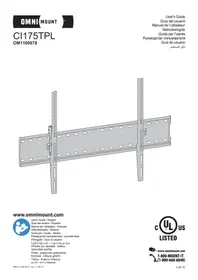 Notice OmniMount CI175TPL Support mural pour téléviseur