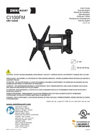 Notice OmniMount CI100FM Support mural