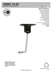 Notice OmniMount 15.0 C Support de fixation pour enceinte