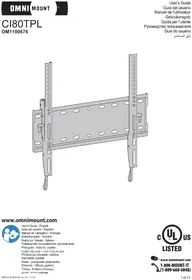 Notice OmniMount CI80TPL Support mural pour téléviseur