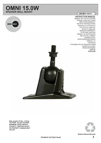 Notice OmniMount 15.0 W Support mural