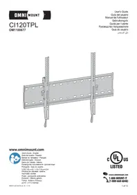 Notice OmniMount CI120TPL Support mural pour téléviseur