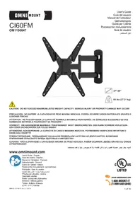 Notice OmniMount CI60FM Support mural pour téléviseur