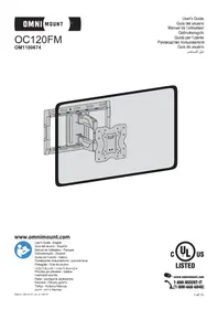 Notice OmniMount OC120FM Support mural