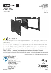 Notice OmniMount CI125FM Support écran plat