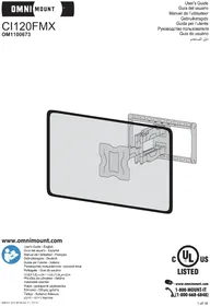 Notice OmniMount CI120FMX Support mural