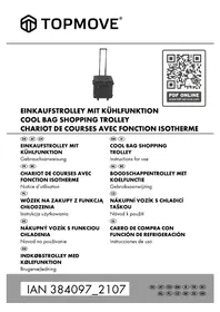 Notice Topmove IAN 384097 Chariot de courses