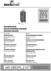 Notice Rocktrail IAN 388399 Ducha solar