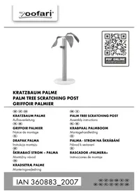 Notice ZOOFARI IAN 360883 Griffoir pour chat