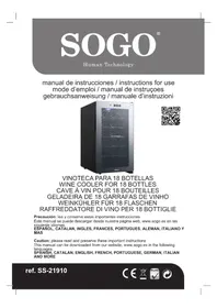 Notice Sogo NEVSS21910 Cave à vin