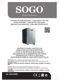 Notice Sogo NEVSS21900 Cave à vin