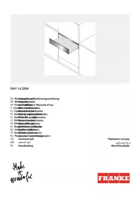 Notice FRANKE FMY 14 DRW XS Tiroir et armoire chauffants