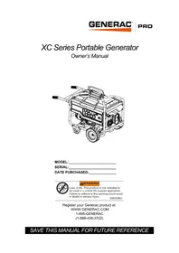 Notice Generac XC8000E Generador