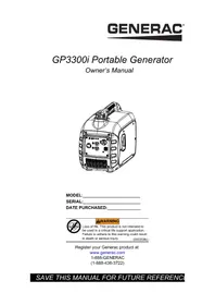 Notice Generac GP3300I Generador