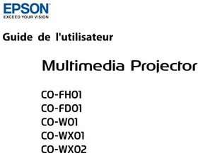 Notice EPSON EPIQVISION FLEX COW01 Vidéoprojecteur