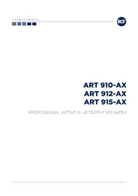 Notice RCF ART 912AX Haut-parleur