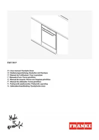 Notice FRANKE FMY 99 P BK Oven