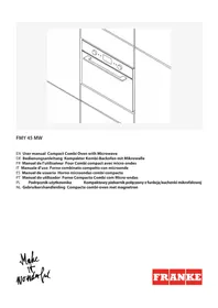 Notice FRANKE FMY 45 MW BK Oven