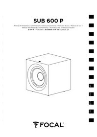 Notice FOCAL SUB 600P Caisson de basses