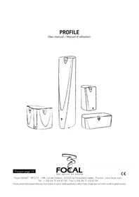 Notice FOCAL PROFILE SW 904 Caisson de basses