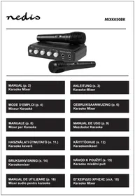 Notice NEDIS MIXK050BK Système de karaoké