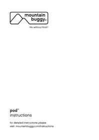 Notice Mountain Buggy POD Tondeuse à gazon