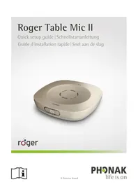 Notice Phonak ROGER TABLE MIC II Microphone