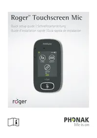 Notice Phonak ROGER TOUCHSCREEN MIC Microphone