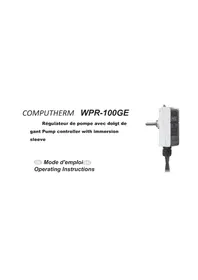 Notice Computherm WPR100GE Régulateur de pompe