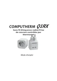 Notice Computherm Q1RX Prise électrique