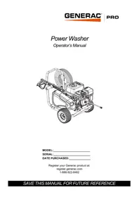 Notice Generac PRO 6712 Nettoyeur haute pression
