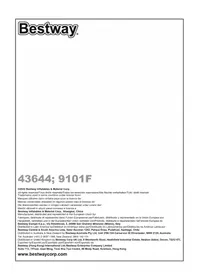 Notice BESTWAY 43644 Matelas gonflable