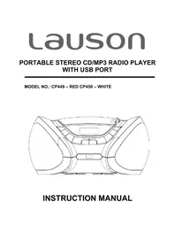 Notice Lauson CP450 Lecteur/enregistreur de cd