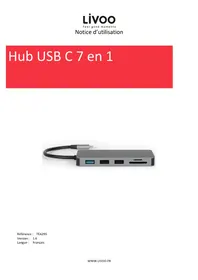 Notice LIVOO TEA295 USB hub