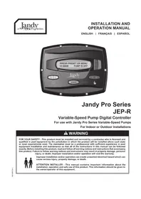 Notice Jandy JEPR Pompe