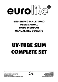Notice Eurolite UVTUBE SLIM Éclairage
